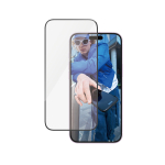 Kaitseklaas Apple iPhone 16 Plus, musta &auml;&auml;rega, Ultra-Wide Fit, PanzerGlass
