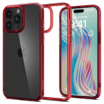 Kaitse&uuml;mbris Ultra Hybrid, Apple iPhone 15 Pro, l&auml;bipaistev punase &auml;&auml;rega, Spigen