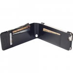 Rahakott &uuml;mbris Kalmar WalletCase iPhone 6 Plus / 6S Plus, naturaalsest nahast, must, Krusell