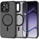 &Uuml;mbris Magmat MagSafe, OnePlus Nord 6, matt l&auml;bipaistev musta &auml;&auml;rega, Qi2/MagSafe toega, Tech-Protect