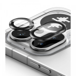 Tagakaamerate kaitseklaasid Nothing Phone (4a) Pro, komplektis 2tk, musta &auml;&auml;rega, Ringke