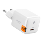 Toalaadija adapter ArcStation Essential 30W USB-C, valge, kiirlaadimine, EE301EU, Spigen
