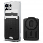 Magnetkinnitusega kaarditasku Urban Fit (MagFit), 3 kaardile, must, Qi2/MagSafe &uuml;hilduv, Spigen