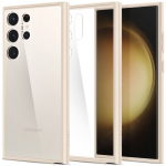 Kaitse&uuml;mbris Ultra Hybrid, Samsung Galaxy S23 Ultra, l&auml;bipaistev beeži &auml;&auml;rega, Spigen