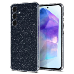 Kaitse&uuml;mbris Liquid Crystal Glitter, Samsung Galaxy A55 5G, l&auml;bipaistev s&auml;delusega, Spigen