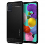 Kaitse&uuml;mbris Rugged Armor, Samsung Galaxy A51, must, Spigen