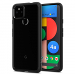Kaitse&uuml;mbris Ultra Hybrid, Google Pixel 4a 5G, l&auml;bipaistev musta &auml;&auml;rega, Spigen