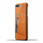 Kaitse&uuml;mbris kaarditaskuga Apple iPhone 7 Plus / 8 Plus, naturaalsest nahast, helepruun, Mujjo