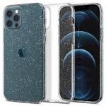 Kaitse&uuml;mbris Liquid Crystal Glitter, Apple iPhone 12 / 12 Pro, l&auml;bipaistev s&auml;delusega, Spigen
