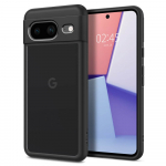 Kaitse&uuml;mbris Ultra Hybrid, Google Pixel 8, l&auml;bipaistev musta &auml;&auml;rega, Spigen