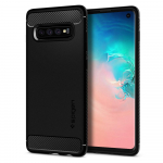 Kaitse&uuml;mbris Rugged Armor, Samsung Galaxy S10, must, Spigen
