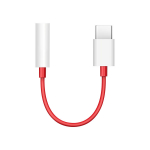 K&otilde;rvaklapipistiku adapter 3.5mm -> USB-C, punane/valge, OnePlus