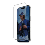 Kiirpaigaldusega kaitseklaas Apple iPhone 17 / iPhone 16 Pro, musta &auml;&auml;rega, Ultra-Wide Fit, PanzerGlass