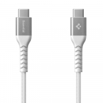 USB-C kaabel Essential 100W (USB-C <-> USB-C), 1m, valge, EB10010CCA, Spigen