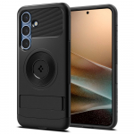 Kaitse&uuml;mbris Slim Armor (MagFit), Samsung Galaxy S25+, must, tugijalaga, MagSafe &uuml;hilduv, Spigen