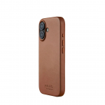 Kaitse&uuml;mbris Apple iPhone 17, pruun, naturaalsest nahast, MagSafe &uuml;hilduv, Mujjo
