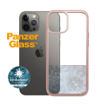 Kaitse&uuml;mbris ClearCase, Apple iPhone 12 Pro Max, klaasist tagak&uuml;ljega, roosakuldne / l&auml;bipaistev, PanzerGlass
