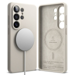 Kaitse&uuml;mbris Silicone Magnetic, Samsung Galaxy S26 Ultra, beež, Qi2/MagSafe &uuml;hilduv, Ringke