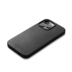 Kaitse&uuml;mbris Apple iPhone 14 Pro Max, must, MagSafe, naturaalsest nahast, Mujjo