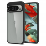 Kaitse&uuml;mbris Ultra Hybrid, Google Pixel 9 Pro XL, l&auml;bipaistev musta &auml;&auml;rega, Spigen
