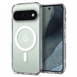 &Uuml;mbris Ultra Hybrid (MagFit), Google Pixel 11 Pro, l&auml;bipaistev valge Qi2/MagSafe ringiga, Spigen