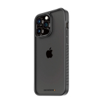 Kaitse&uuml;mbris ClearCase D3O, Apple iPhone 15 Pro Max, l&auml;bipaistev musta &auml;&auml;rega, klaasist tagak&uuml;ljega, PanzerGlass