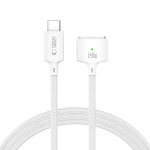 Laadimiskaabel Apple MacBook USB-C <-> MagSafe 3, 140W, 2m, valge, Tech-Protect