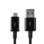 USB-kaabel MicroUSB, 1m, must, Samsung