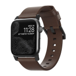 Kellarihm Modern Band, Apple Watch Ultra 2 / Ultra (49 mm) / Series 9 / 8 / 7 / 6 / 5 / 4 / SE (2022) / SE (42 / 44 / 45 mm), pruun/must, naturaalsest nahast, Nomad