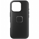 Kaitse&uuml;mbris Everyday Case, Apple iPhone 16 Pro, must, MagSafe, vegan nahast tagak&uuml;ljega, Peak Design