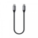 USB-kaabel USB-C otsik <-> USB-C otsik, 25cm, 100W, punutud kaabliga, Satechi