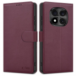 Kaitse&uuml;mbris kaanega Wallet, Xiaomi Redmi Note 15 Pro 5G, tumepunane, Tech-Protect
