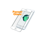 Ekraanikaitseklaas Apple iPhone 6 / 6S / 7 / 8, &uuml;mbrises&otilde;bralik, valge, PanzerGlass