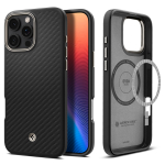 Kaitse&uuml;mbris Enzo Aramid (MagFit), Apple iPhone 16 Pro Max, MagSafe, must, Spigen