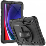 Kaitse&uuml;mbris Solid360, Samsung Galaxy Tab S10 FE / Tab S9 FE / Tab S9, must, Tech-Protect