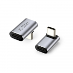 Nurgaadapter USB-C otsik -> USB-C pesa, 90 kraadi, hall, AA02, Tech-Protect