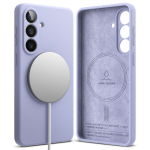 Kaitse&uuml;mbris Silicone Magnetic, Samsung Galaxy S26, lavendlililla, Qi2/MagSafe &uuml;hilduv, Ringke