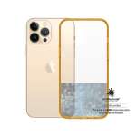 Kaitse&uuml;mbris ClearCaseColor, Apple iPhone 13 Pro Max, klaasist tagak&uuml;ljega, oranž / l&auml;bipaistev, PanzerGlass