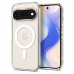 &Uuml;mbris Ultra Hybrid (MagFit), Google Pixel 11 Pro XL, l&auml;bipaistev valge Qi2/MagSafe ringiga, Spigen