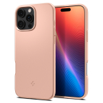 Kaitse&uuml;mbris Thin Fit (MagFit), Apple iPhone 16 Pro Max, roosa, &otilde;huke, MagSafe, Spigen