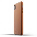 Kaitse&uuml;mbris Apple iPhone Xs Max, naturaalsest nahast, helepruun, Mujjo