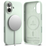 Kaitse&uuml;mbris Silicone Magnetic, Apple iPhone 17, m&uuml;ndiroheline, MagSafe &uuml;hilduv, Ringke