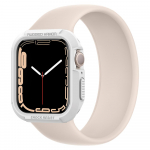 Kaitse&uuml;mbris Rugged Armor, Apple Watch Series 9 / 8 / 7 / SE (2024/2023/2022) / SE / 6 / 5 / 4 (45mm / 44mm), valge, Spigen