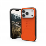 Kaitse&uuml;mbris Civilian, Apple iPhone 17 Pro, oranž, MagSafe &uuml;hilduv, Urban Armor Gear (UAG)