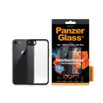 Kaitse&uuml;mbris ClearCase, Apple iPhone 7 / 8 / SE (2020/2022), klaasist tagak&uuml;ljega, musta &auml;&auml;rega, PanzerGlass