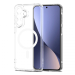 &Uuml;mbris FlexAir Hybrid MagSafe, Samsung Galaxy A27 5G, l&auml;bipaistev valge MagSafe ringiga, Tech-Protect