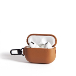 Kaitse&uuml;mbris Apple AirPods Pro 3, pruun, naturaalsest nahast, Mujjo