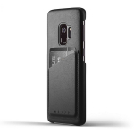 Kaitse&uuml;mbris kaarditaskuga Samsung Galaxy S9, naturaalsest nahast, must, Mujjo