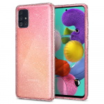 Kaitse&uuml;mbris Liquid Crystal Glitter, Samsung Galaxy A51, l&auml;bipaistev, s&auml;delusega, Spigen