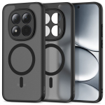 Kaitse&uuml;mbris Magmat MagSafe, Xiaomi Redmi Note 15 Pro 5G, matt l&auml;bipaistev musta &auml;&auml;rega, Qi2/MagSafe &uuml;hilduv, Tech-Protect